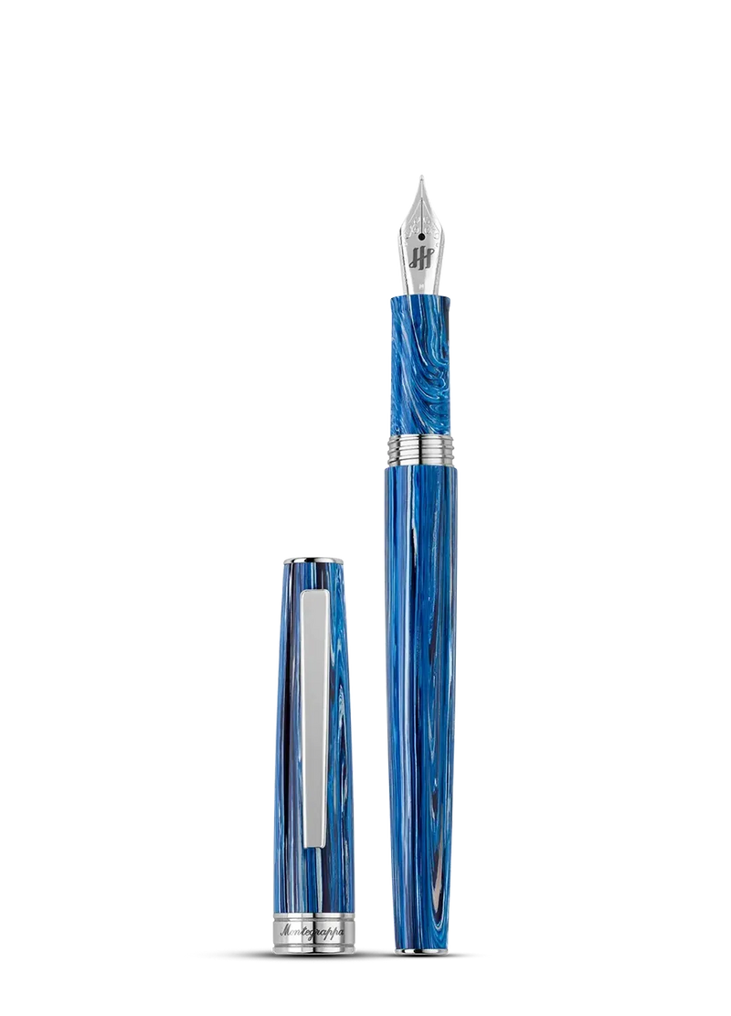 Montegrappa FP M Armonia Adriatic Blue Sea Steel