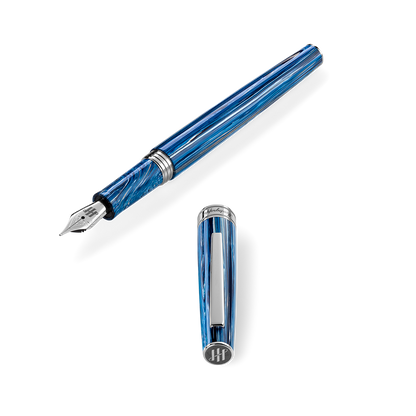 Montegrappa FP M Armonia Adriatic Blue Sea Steel