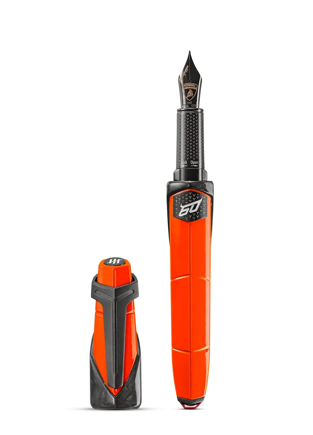 AUTOMOBILI LAMBORGHINI 60° Fountain Pen, Arancio Apodis