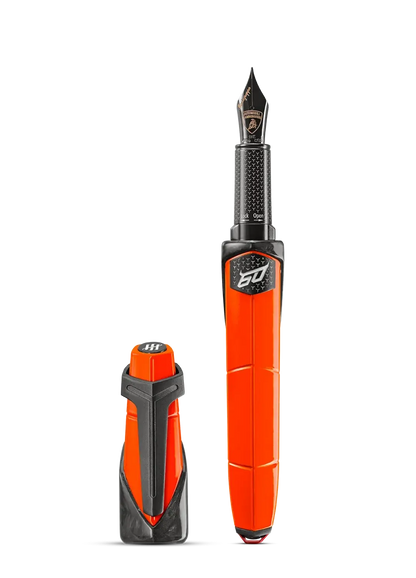 AUTOMOBILI LAMBORGHINI 60° Fountain Pen, Arancio Apodis