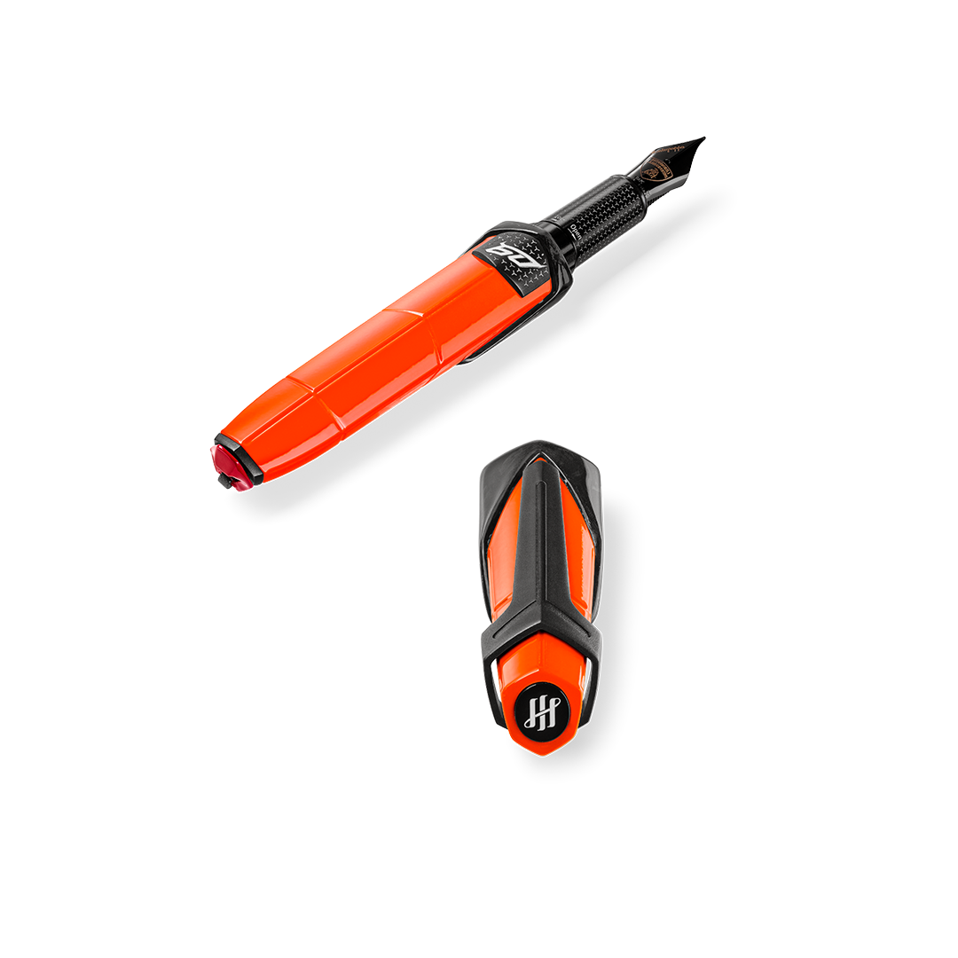 AUTOMOBILI LAMBORGHINI 60° Fountain Pen, Arancio Apodis
