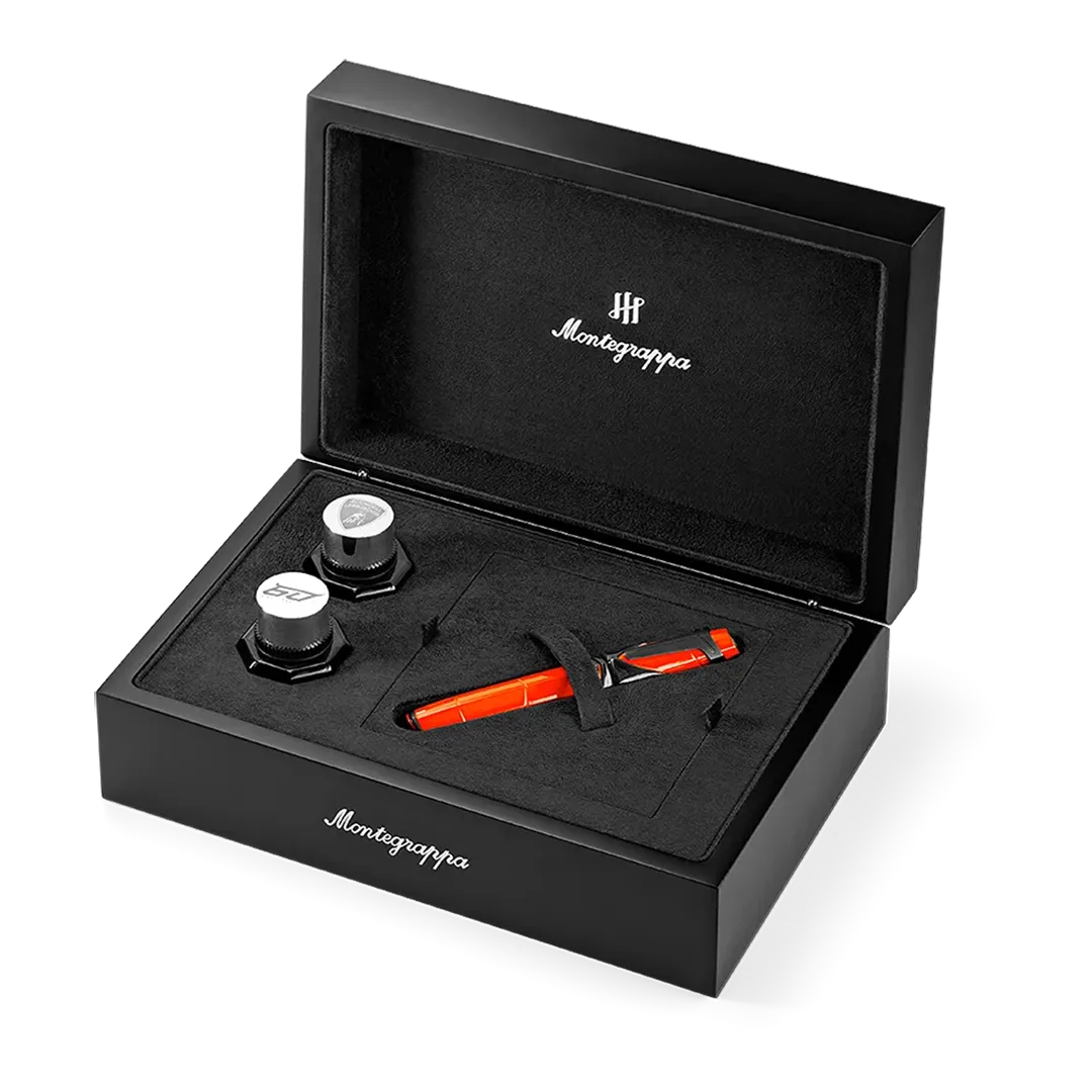 AUTOMOBILI LAMBORGHINI 60° Fountain Pen, Arancio Apodis
