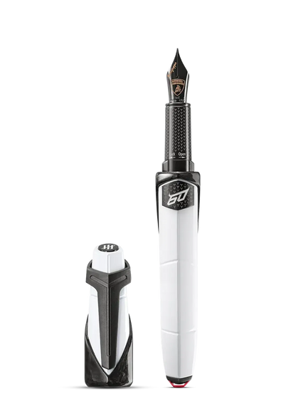 AUTOMOBILI LAMBORGHINI 60° Fountain Pen, Bianco Siderale