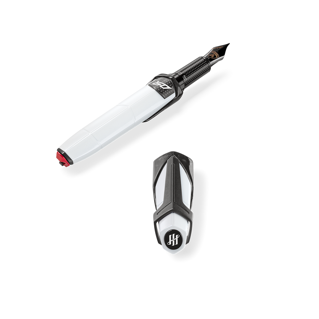 AUTOMOBILI LAMBORGHINI 60° Fountain Pen, Bianco Siderale
