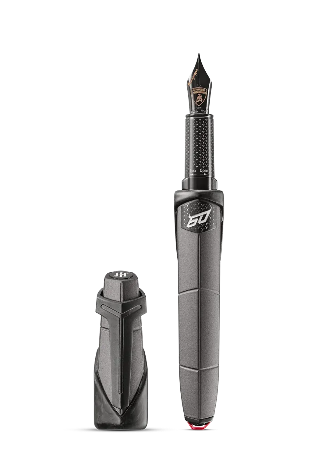 AUTOMOBILI LAMBORGHINI 60° Fountain Pen, Grigio Titans