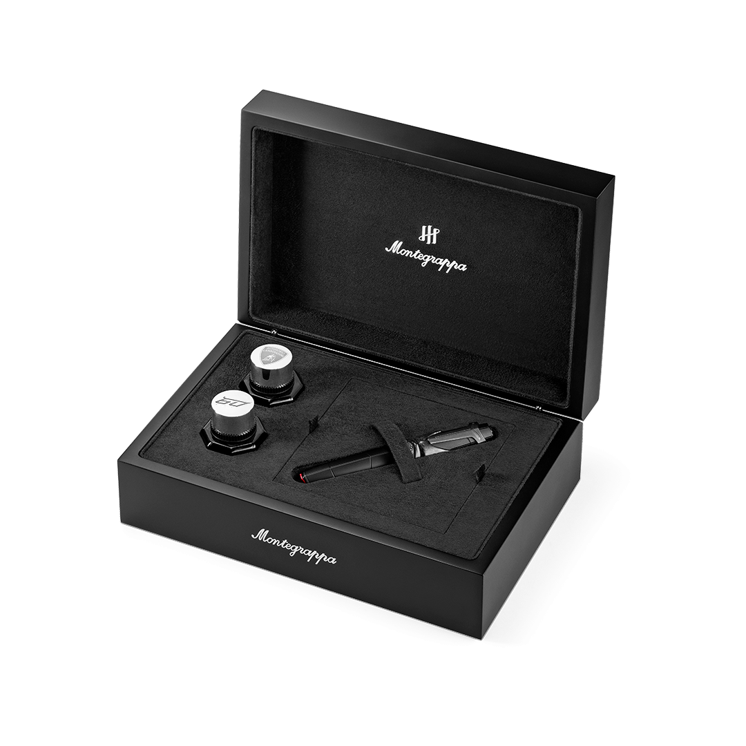 AUTOMOBILI LAMBORGHINI 60° Fountain Pen, Nero Noctis
