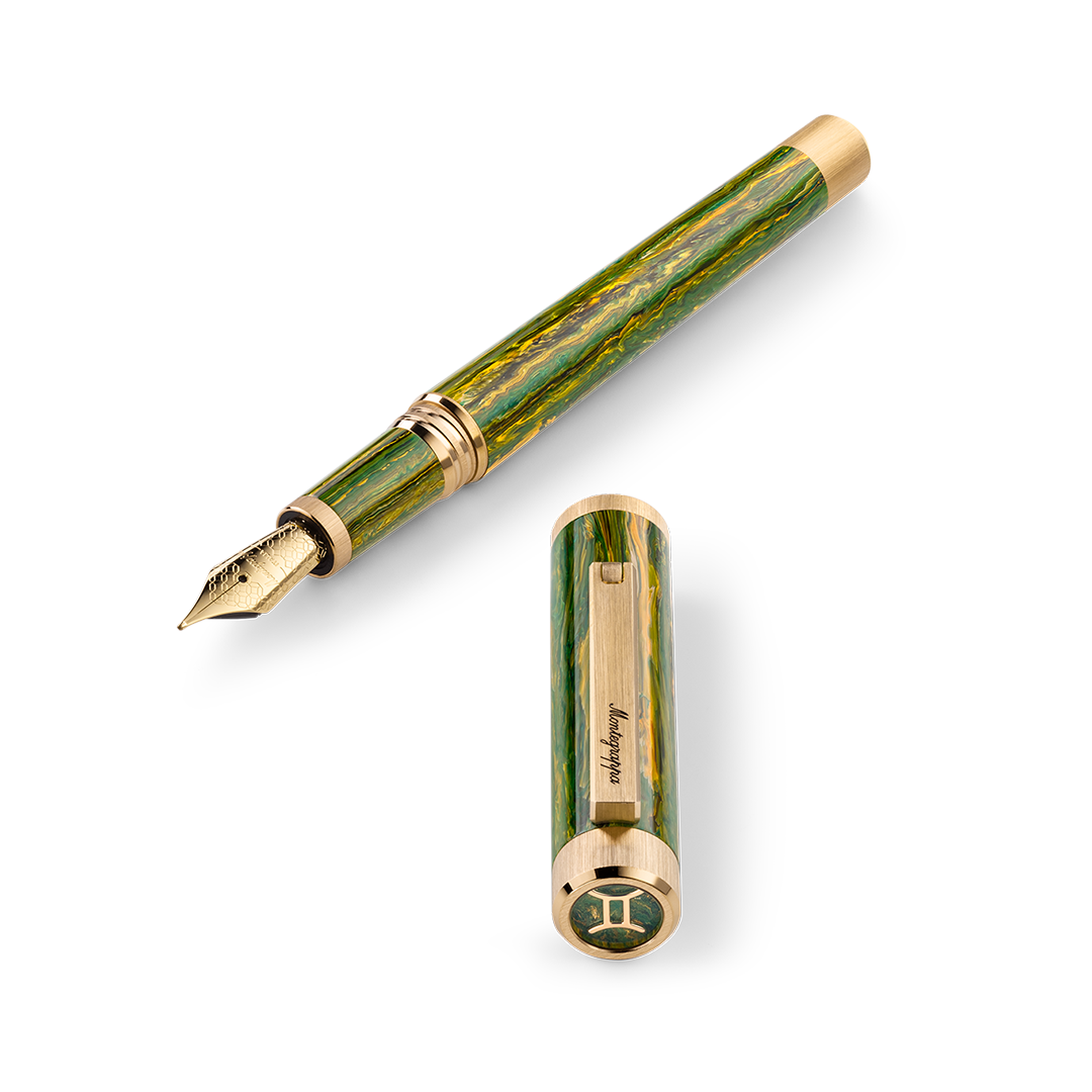Zero Zodiac Gemini Fountain Pen, Nib Steel
