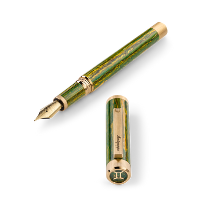 Zero Zodiac Gemini Fountain Pen, Nib Steel