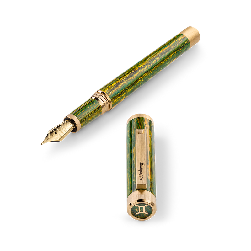 Zero Zodiac Gemini Fountain Pen, Nib Steel