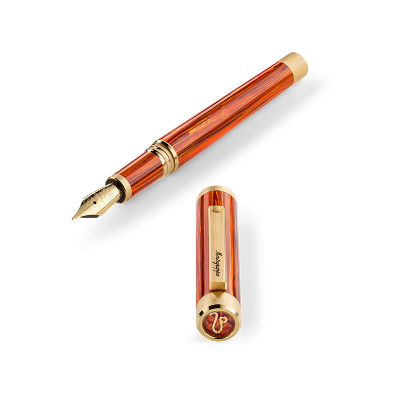 Zero Zodiac Leo Fountain Pen, Nib Steel