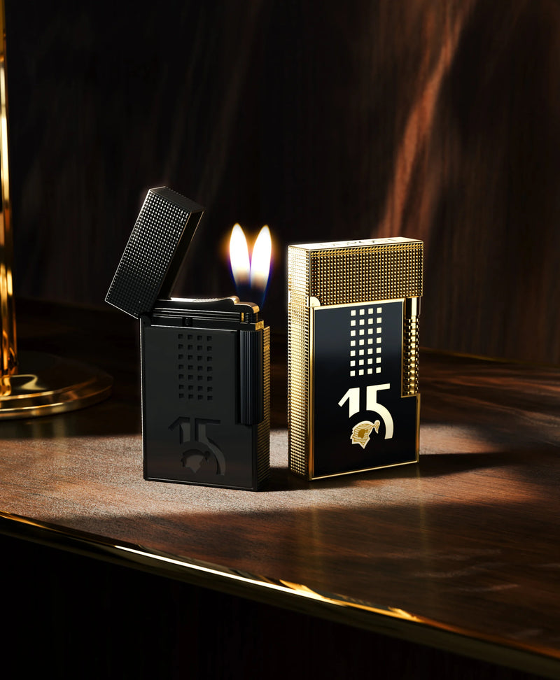 Ligne 2 Behike Lacquered Black Gold Lighter